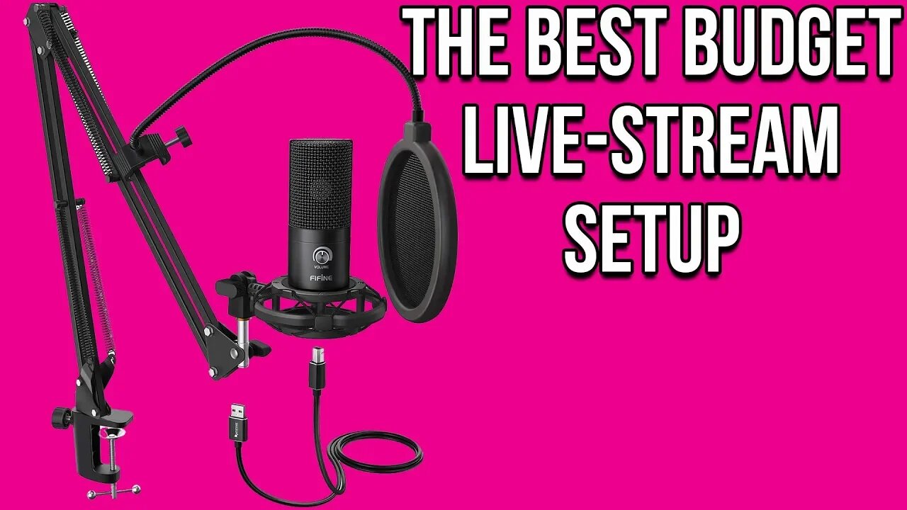 The Best Budget Content Creation/Live-Stream Mic Setup FiFine-T669 (SPONSORED)