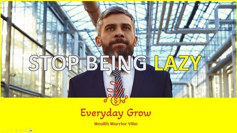 Lesson 2: STOP being LAZY - Andrew Tate version