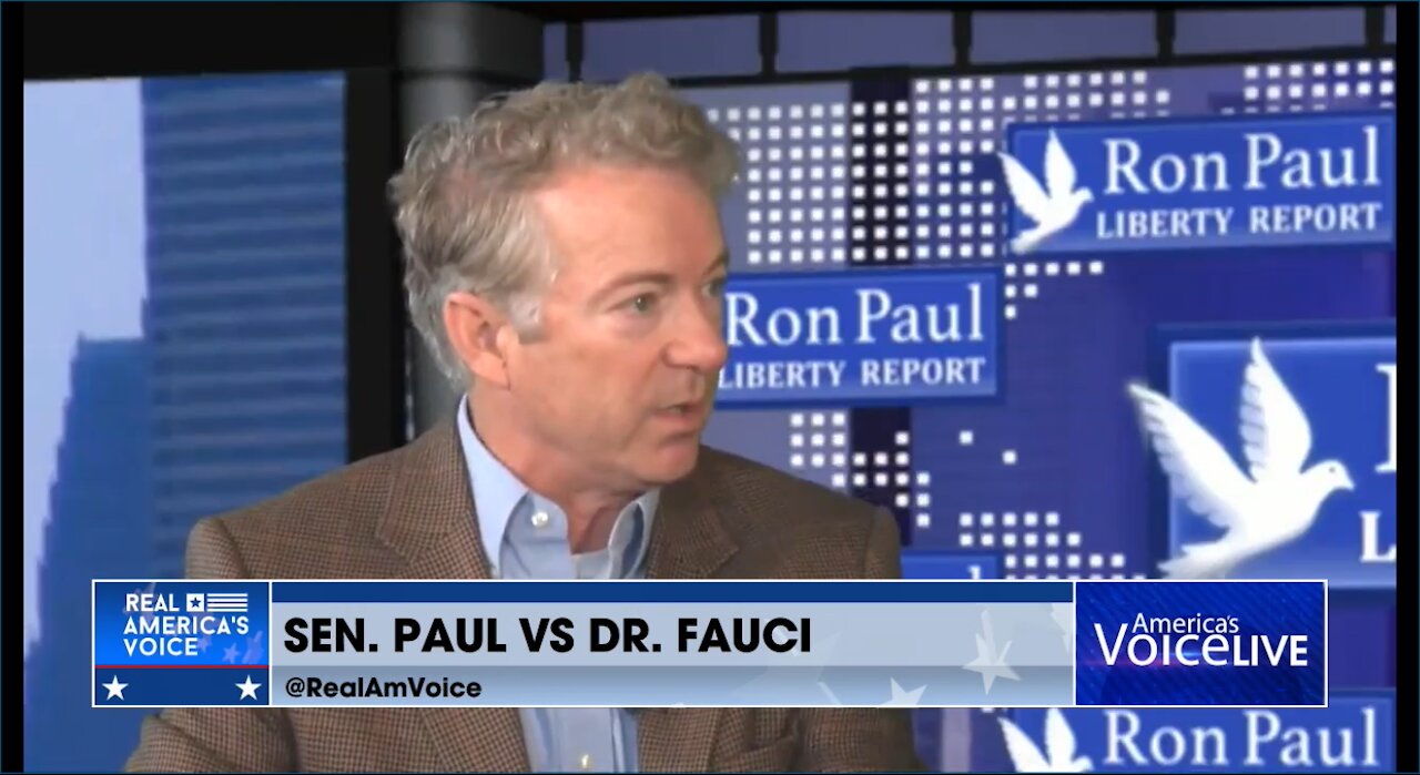 Sen. Rand Paul Compares Dr. Fauci's Handling of Aids with Covid-19