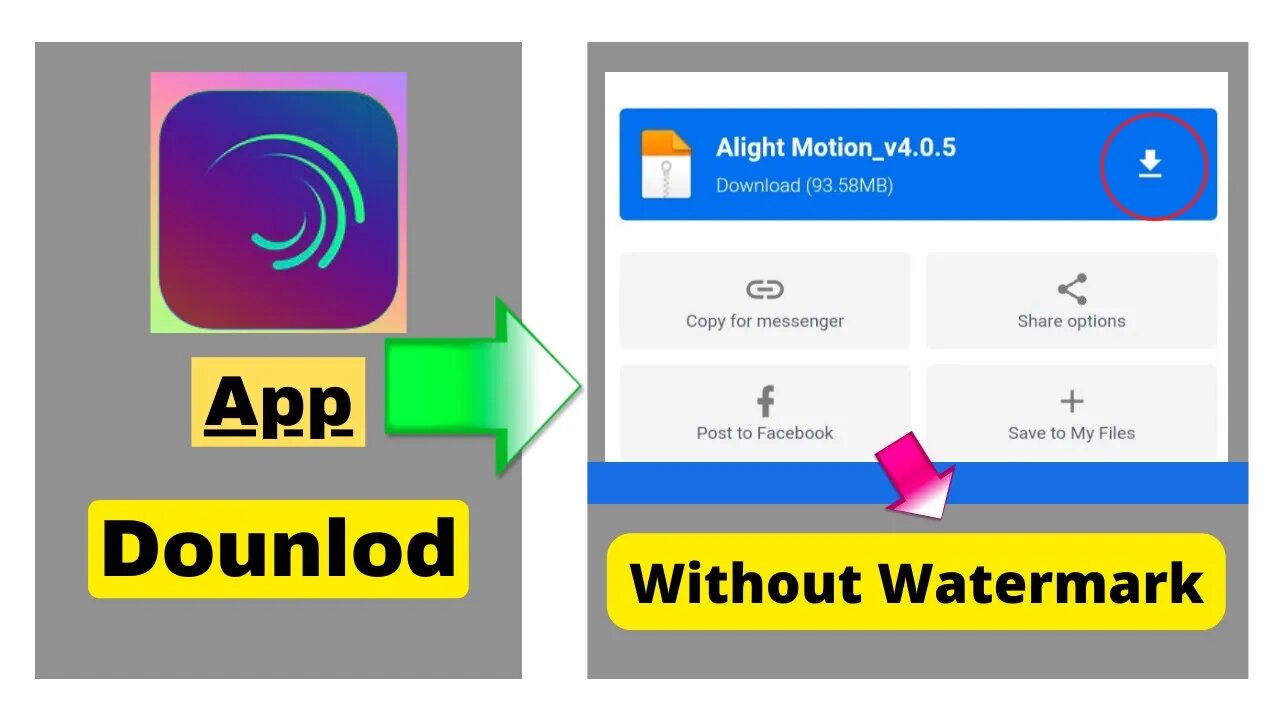 Dounlod alight Motion App without Watermark | How To Dounlod Alight Motion App