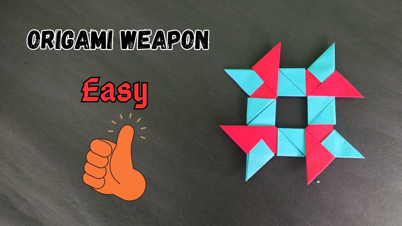 origami - how to make a weapon ninja - origami easy | paper craft