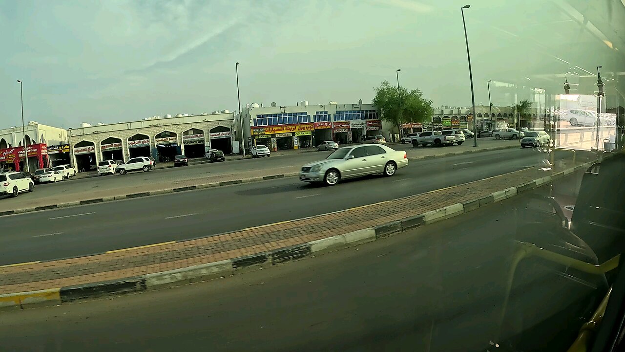 travelling in the bus at alain city