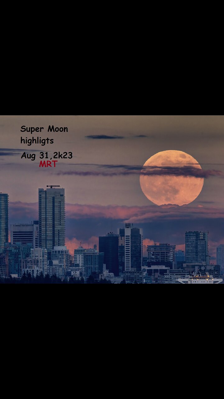 A rare blue supermoon all around the world