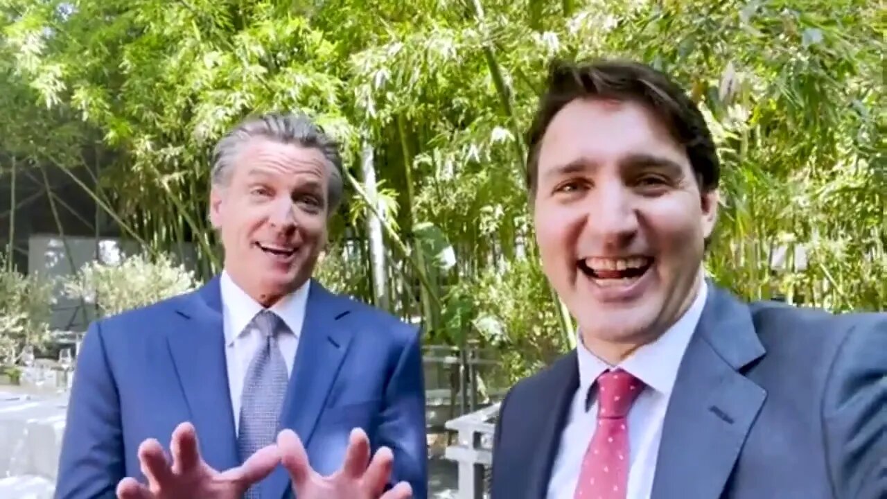 Justin Trudeau wanna be dictator and Gavin Newsom bragging about all the good things they do