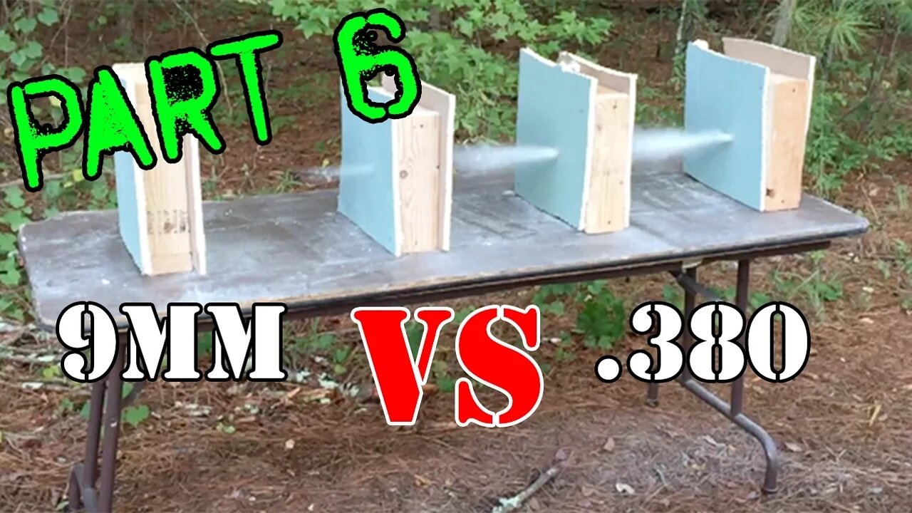 9mm vs .380... Wall Test