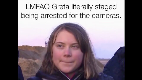 Greta stages her own Arrest Jan. 2023