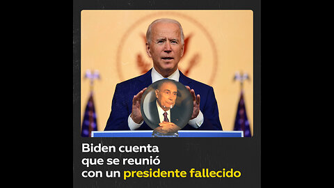 Biden cuenta que se reunió con un presidente que murió hace casi 30 años