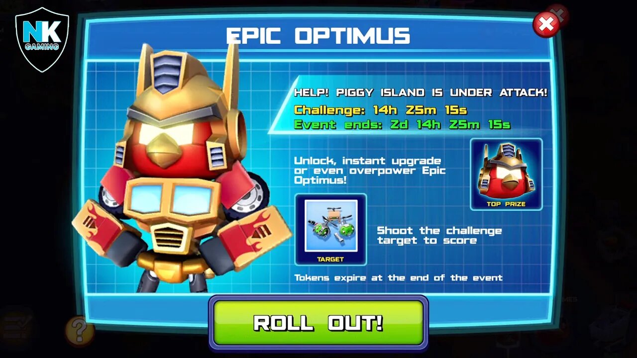 Angry Birds Transformers - Epic Optimus - Day 4 - Featuring Energon Bumblebee