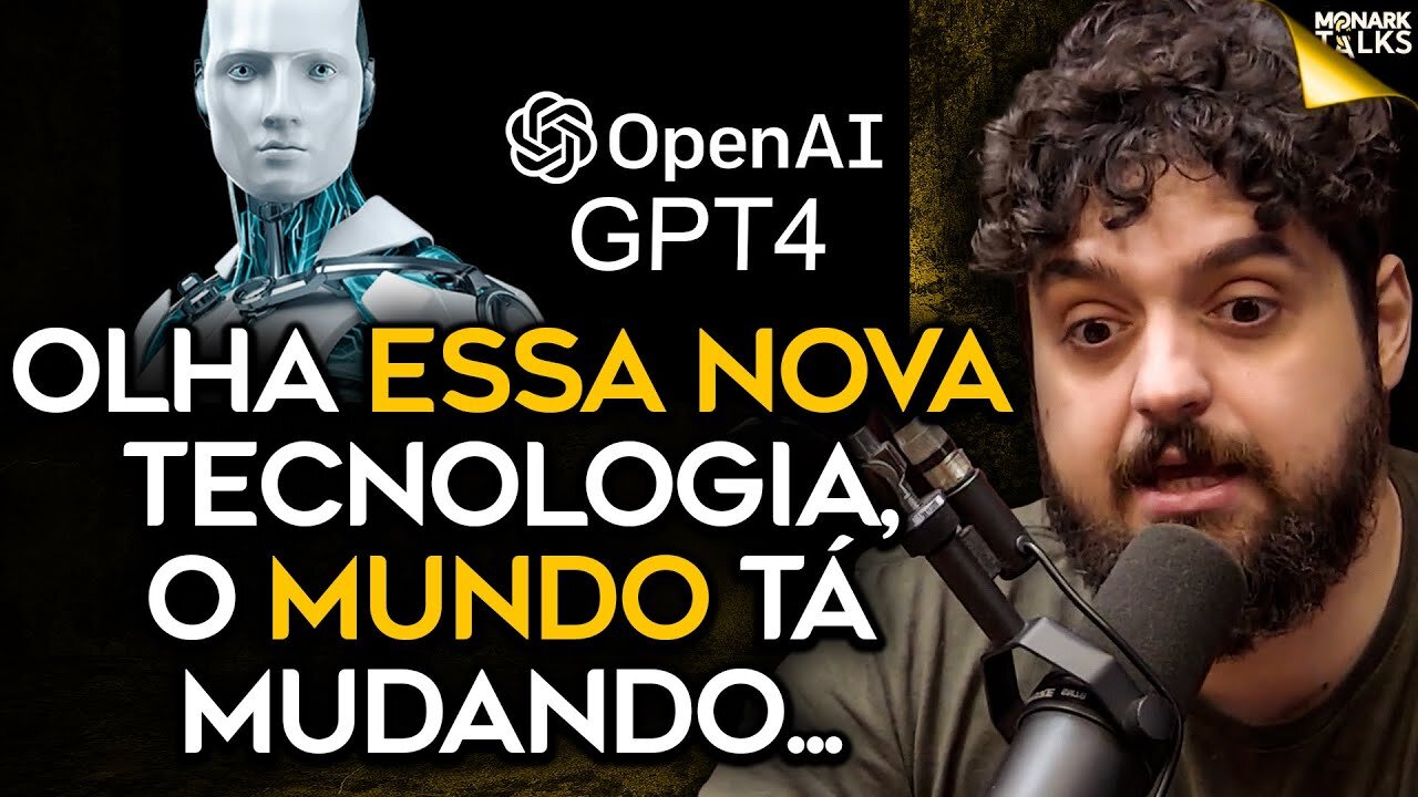 NOVA VERSÃO DO CHAT GPT4 - MONARK TESTA AO VIVO