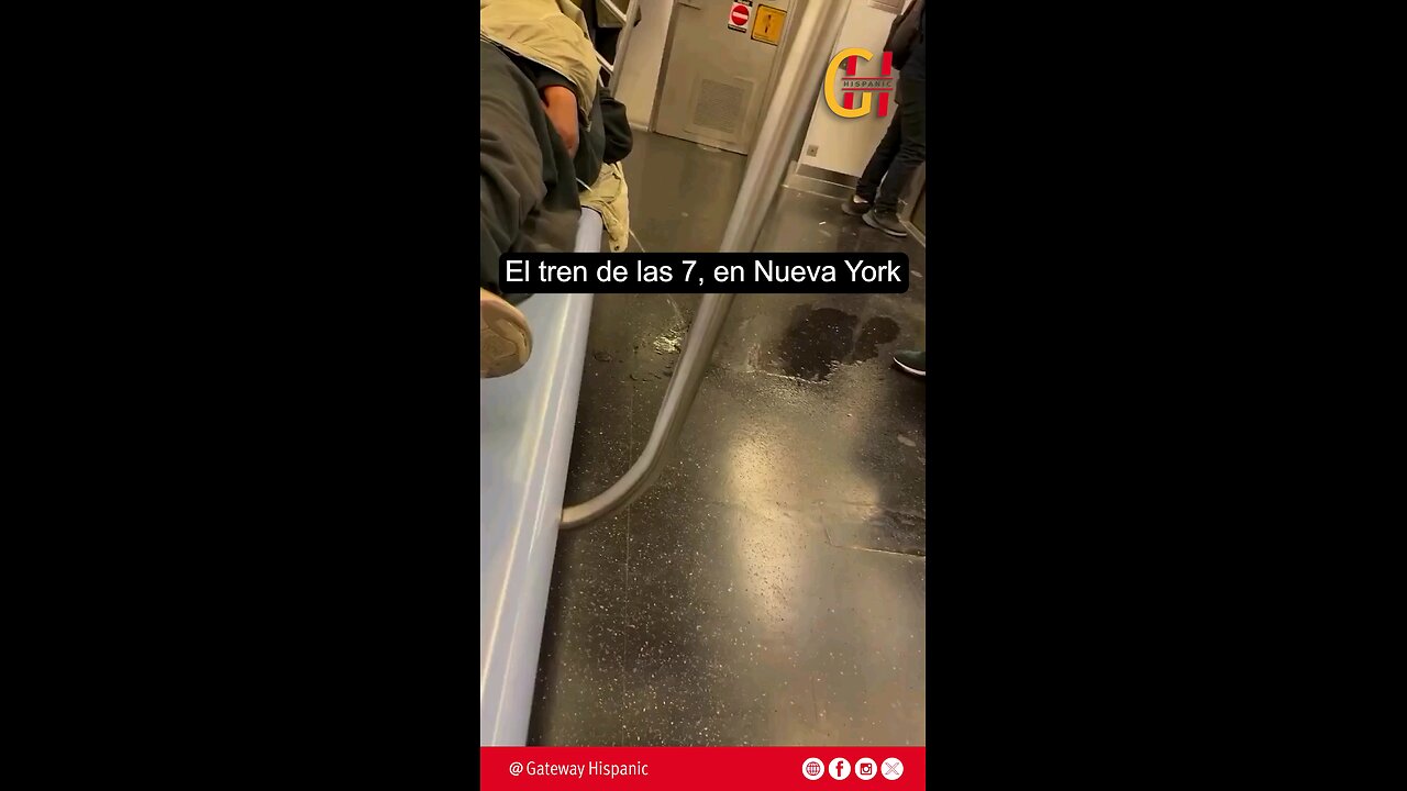 NY es un desastre total - Una persona orina públicamente en el metro