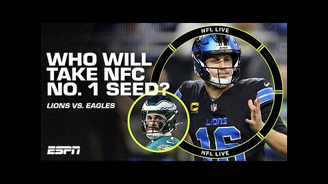 Eagles vs. Lions: WHO takes NFC's No. 1 SEED? 👀 Can Jalen Hurts lead Philly to the top? | NFL Live