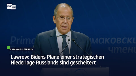 Lawrow: Bidens Pläne einer strategischen Niederlage Russlands sind gescheitert