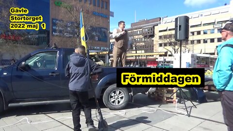 Demokratifest Gävle 2022 maj 1 Förmiddagen