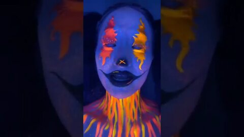 Advance Clown Makeup Transformation #shorts #clownmakeup #clowns #makeuptransformation #makeupshorts