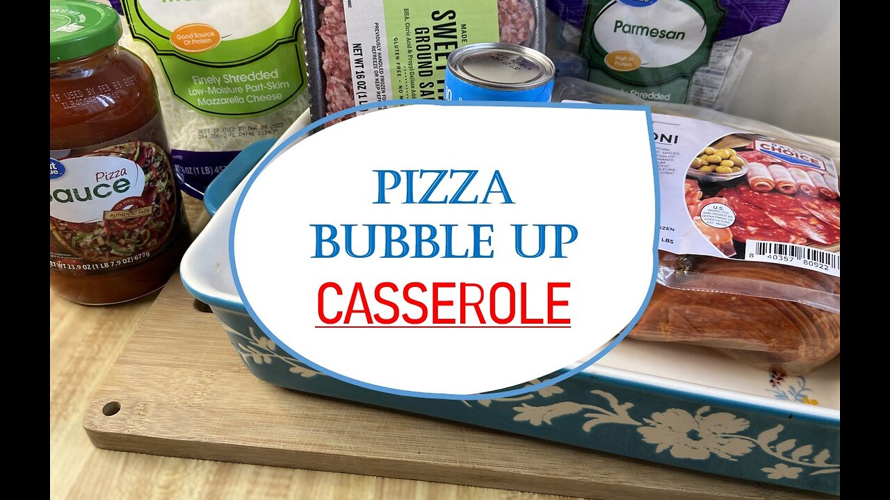 Pizza Bubble Up Casserole Bake