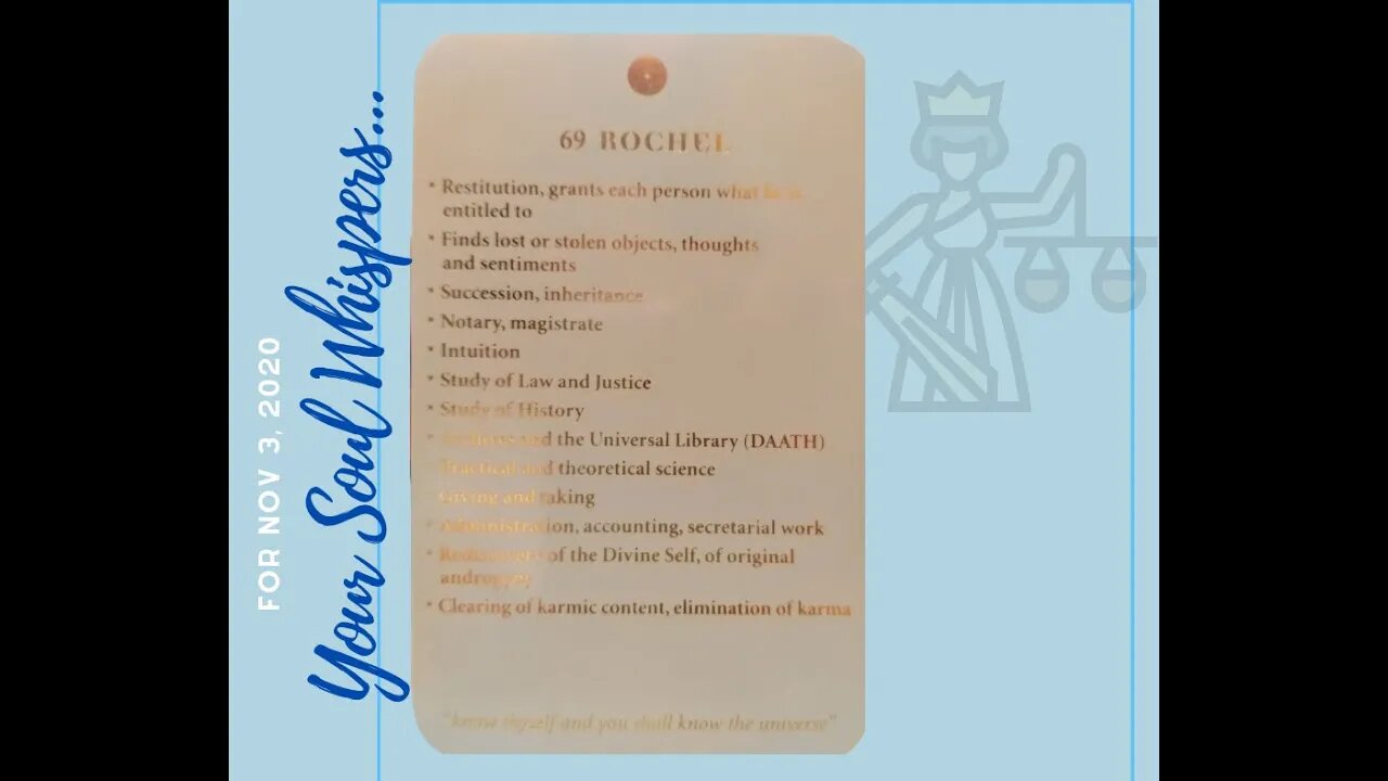 Your Soul Whispers: A Day Of Choosing - Nov 3