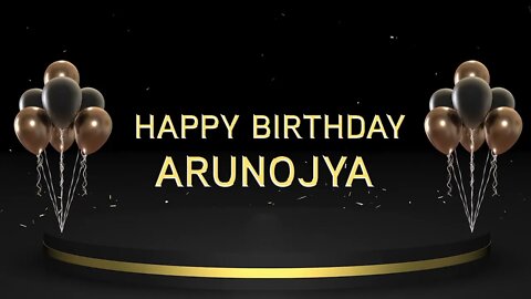 Wish you a very Happy Birthday Arunojya