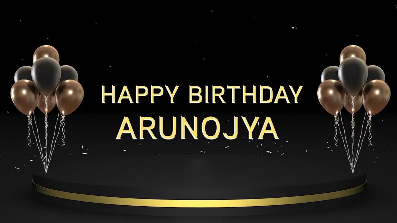 Wish you a very Happy Birthday Arunojya