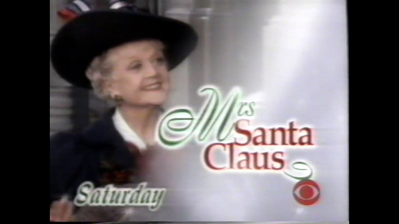 November 28, 1997 - Promo for Angela Lansbury in 'Mrs. Santa Claus' & 'Rudolph'