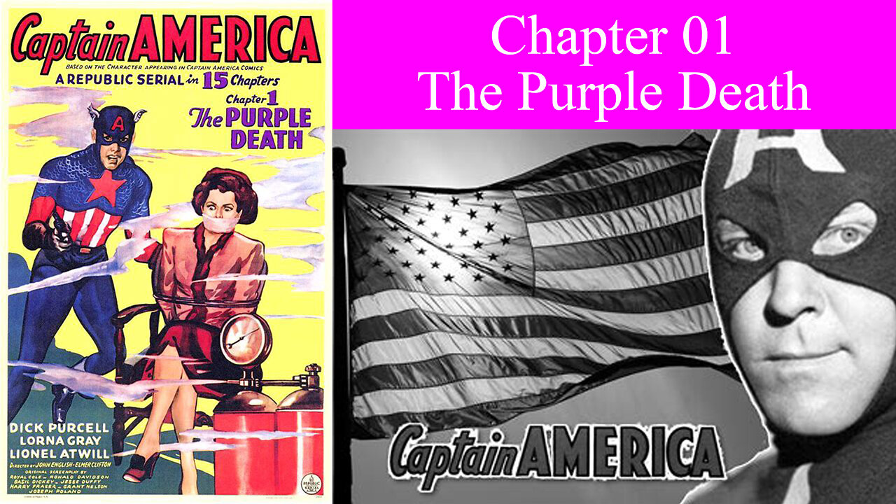 Captain America Chapter 1 The Purple Death 1944 Full Serial, Action, Adventure, Sci-Fi Movie