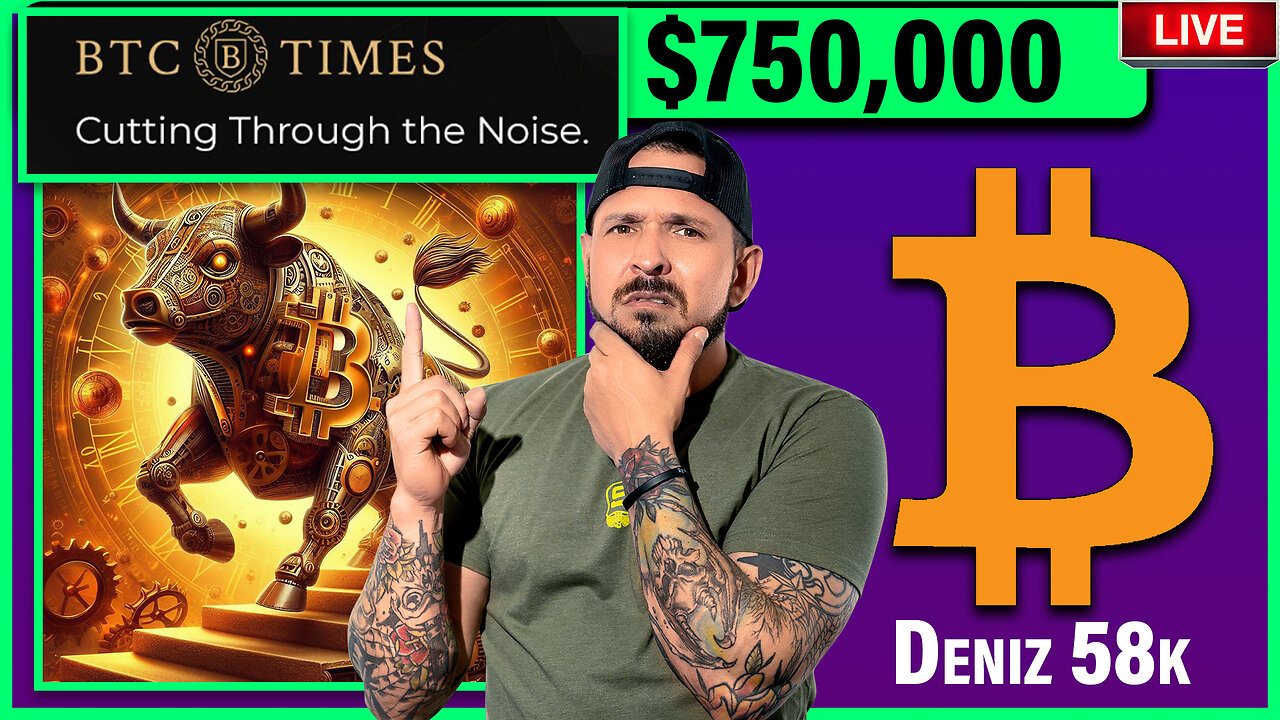 COULD BITCOIN BREAK $750,000 THIS BULL RUN? | BTCTIME.COM EDITOR DENIZ 58k | THE CRYPTO BREAKDOWN E3