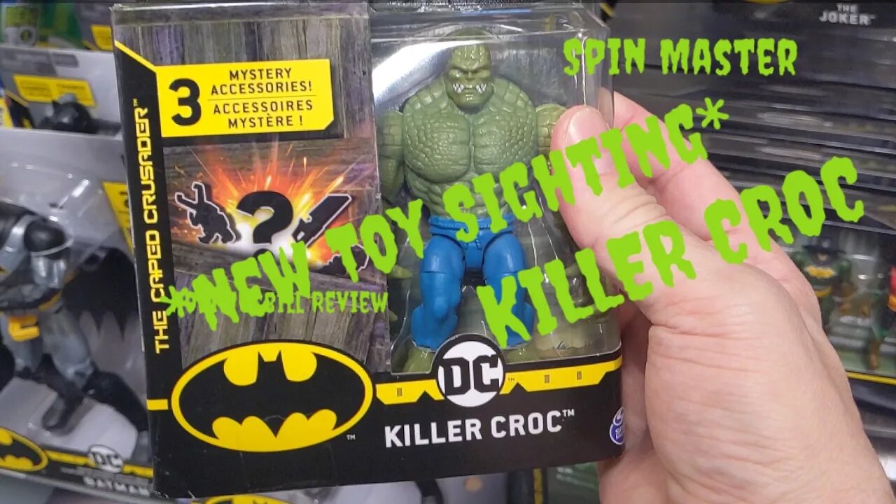 Spin Master KILLER CROC Batman Caped Crusader Action Figure Mystery Accessories *NEW TOY SIGHTING*