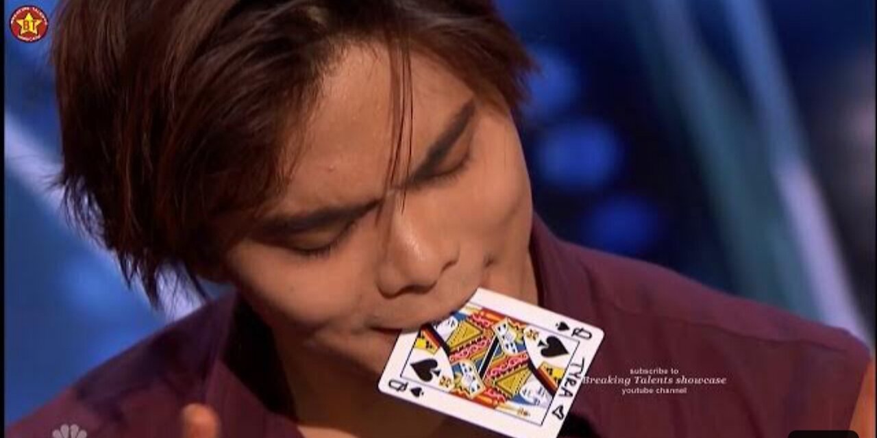 Card Magician Wows Tyra Banks on Stage! America's Got Talent