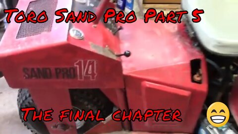 Repairing a Toro Sand Pro 14 Part 5. Its done. #Toro​ #sandpro​ #Kohler #repair #golfequipment