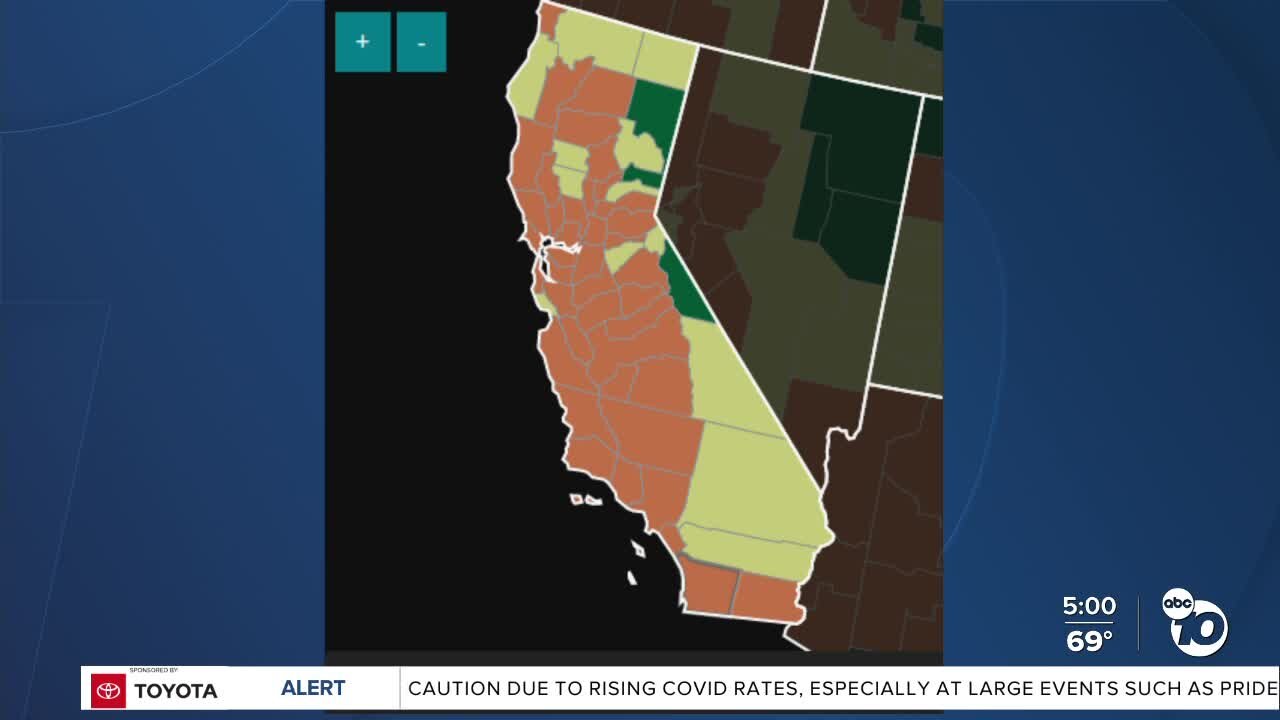 BA.5 surge puts San Diego in high-risk tier