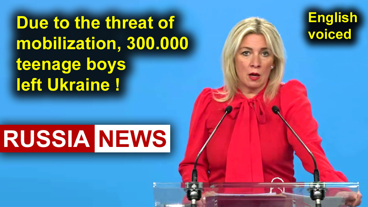 Due to the threat of mobilization, 300.000 teenage boys left Ukraine!