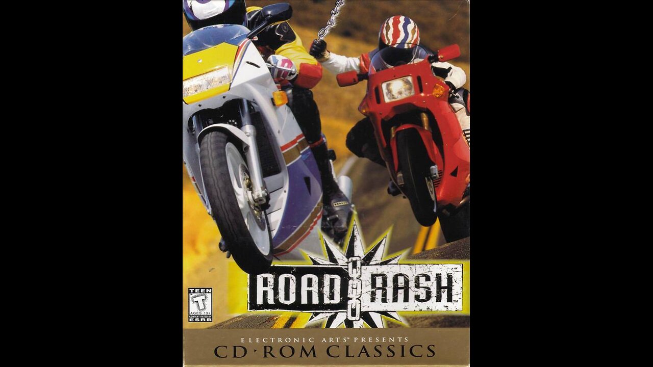 Road Rash (1996, PC, Sega Saturn) Full Playthrough