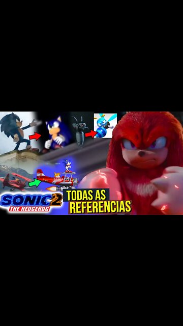 SONIC 2 o FILME - TODAS as REFERÊNCIAS no Trailer #shorts