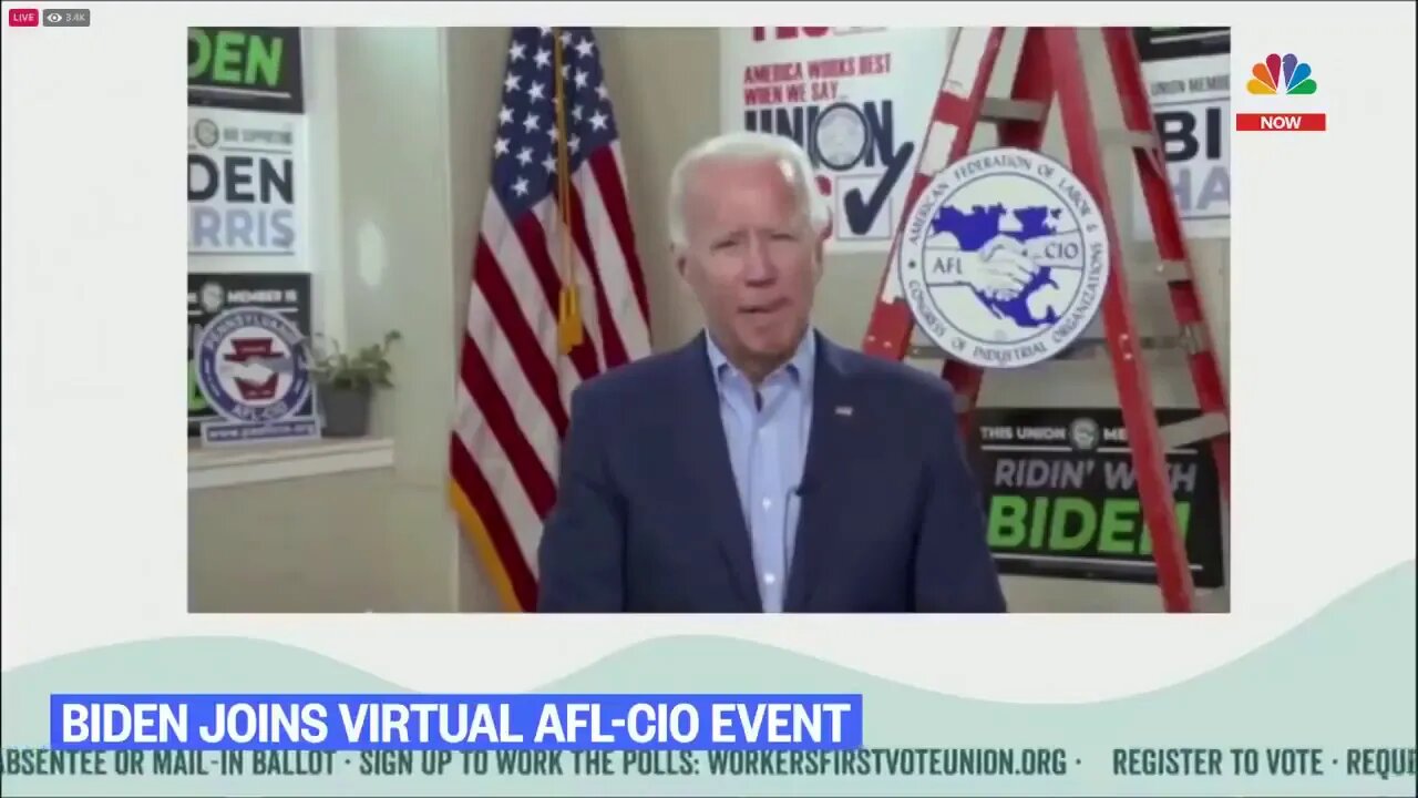 Joe Biden orders his staff to move up his teleprompter