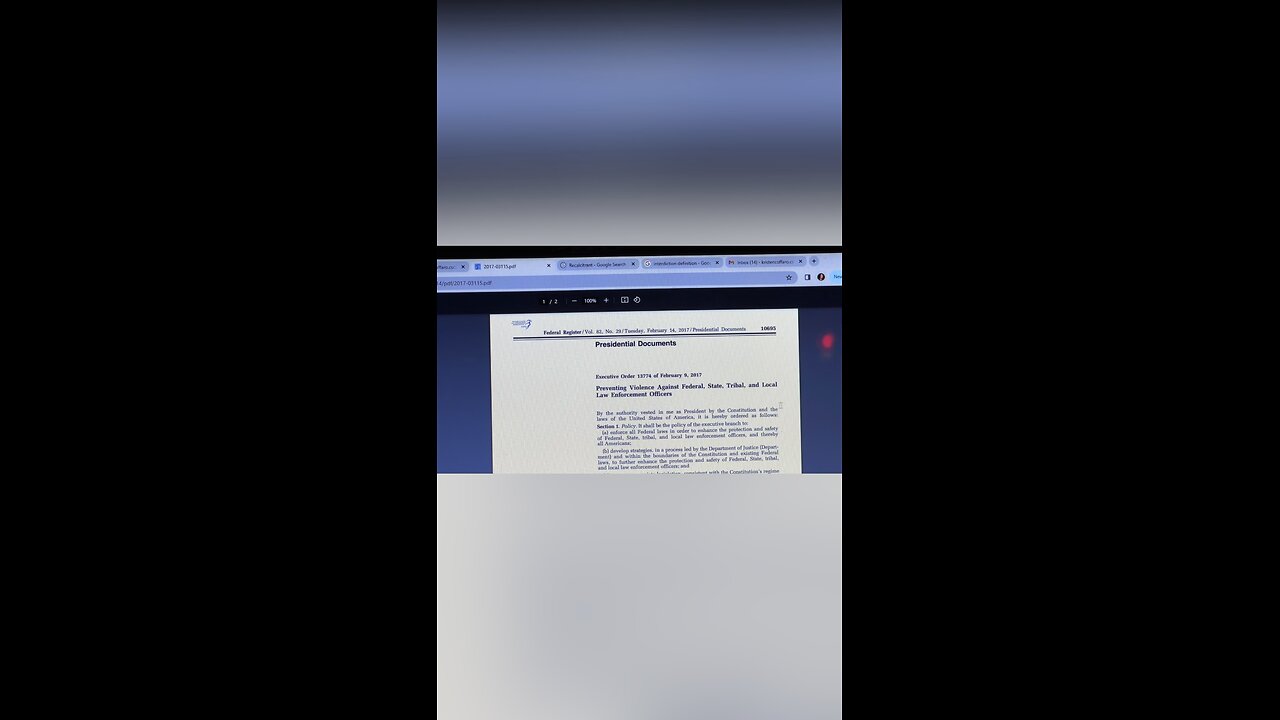 EO 13774 Preventing Violence Against Federal, State, Tribal, and Local Law Enforcement Officers