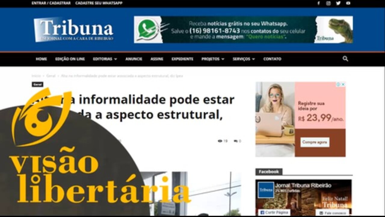 A informalidade cresce à medida que a população entende o governo | VL - 18/12/19 | ANCAPSU