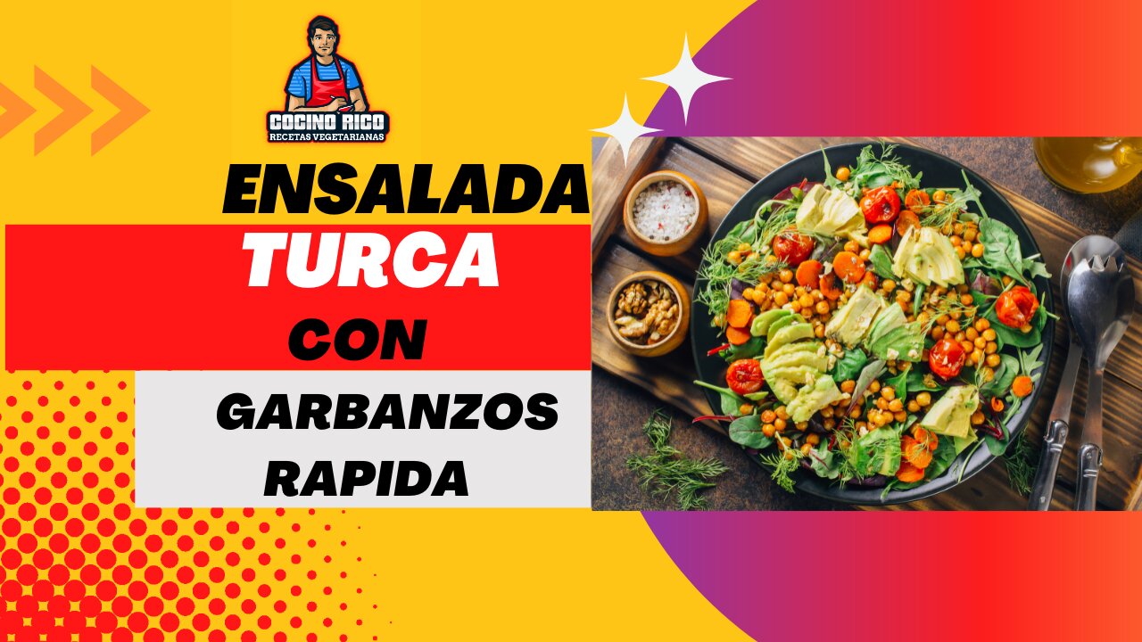 Ensalada Turca con Garbanzos Refrescante y Rapida