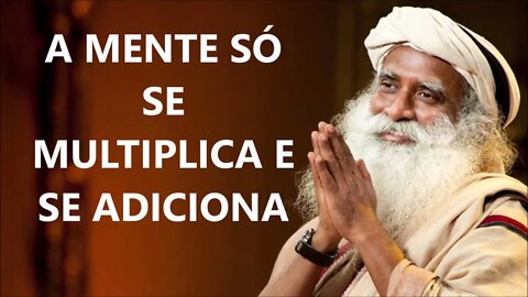 A MENTE SÓ SE MULTIPLICA E SE ADICIONA, SADHGURU, DUBLADO