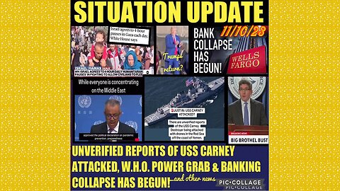 SITUATION UPDATE 11/10/23 - WW3 Escalation In Middle East, Biden Family Subpoenas, Gcr/Judy Byington