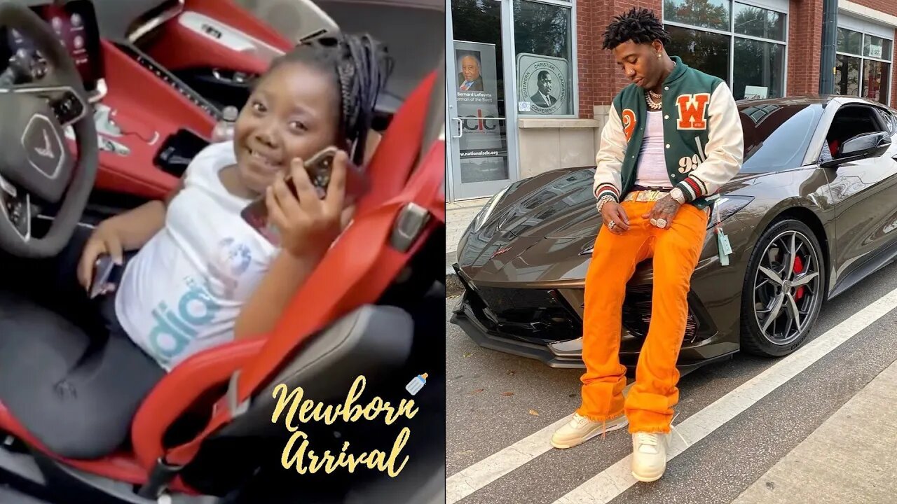 YFN Lucci Daughter Lib Wants To Drive His New C8 Corvette! 🚙