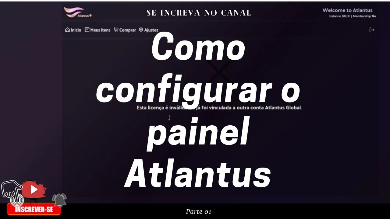 como configurar o painel atlantus