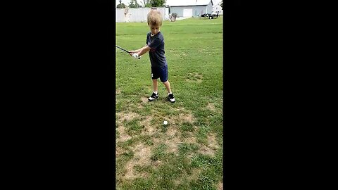 6 year old’s golf swing