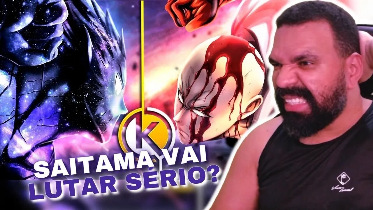 REAGINDO A Saitama Vs Garou (One Punch Man) - Desastre Cósmico | Okabe Feat. @Hawky