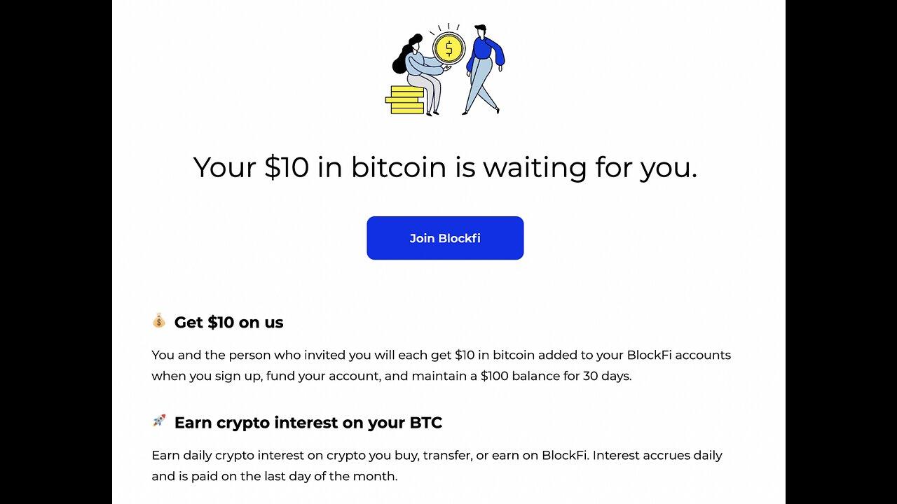 Earn $10 per referral with BlockFi