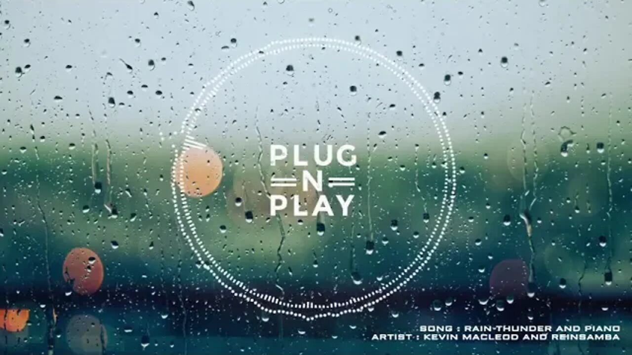 Meditation Rain Thunderstorm and Piano for Relaxation and Mood