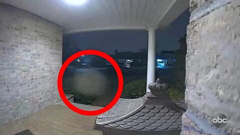 Demonic spirit caught on outdoor security cam !!