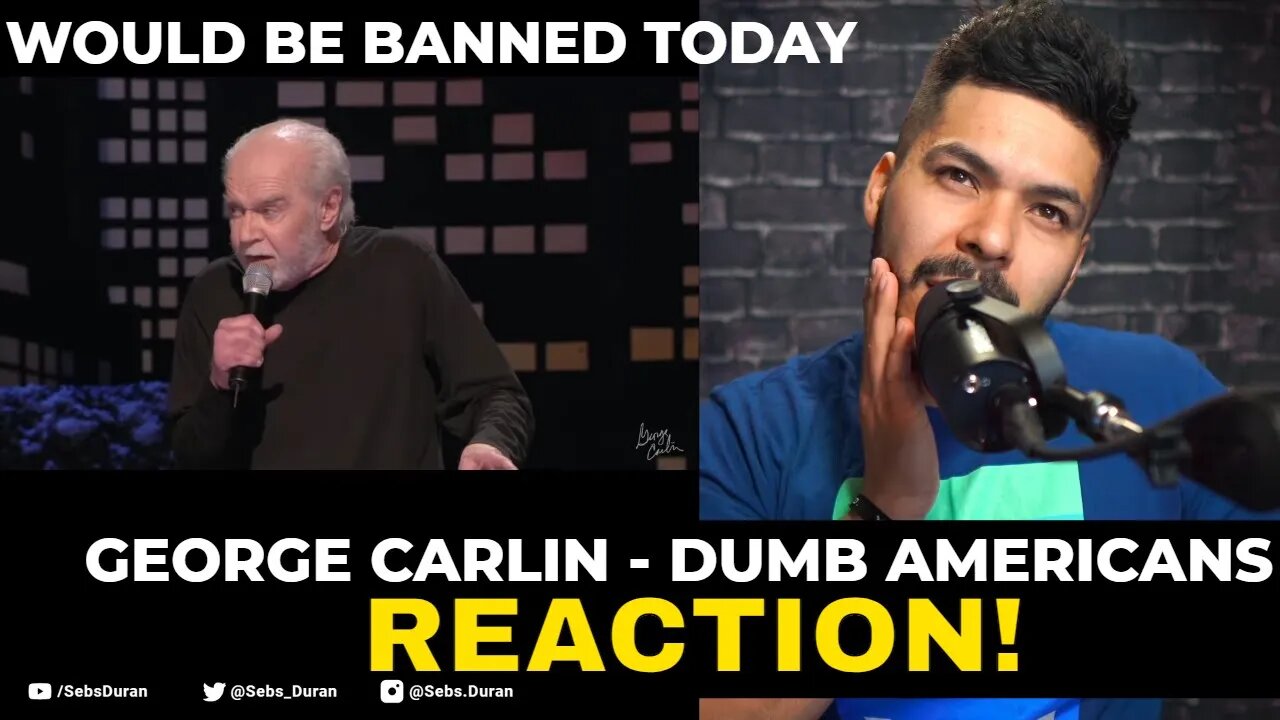 George Carlin Dumb Americans (Reaction!) | Patron request | Addicted to consumption?