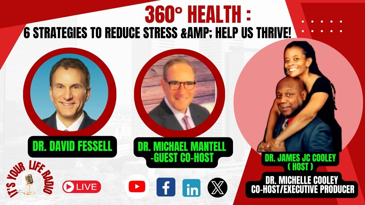 482 - 360° HEALTH : 6 Strategies To Reduce Stress & Help Us Thrive!