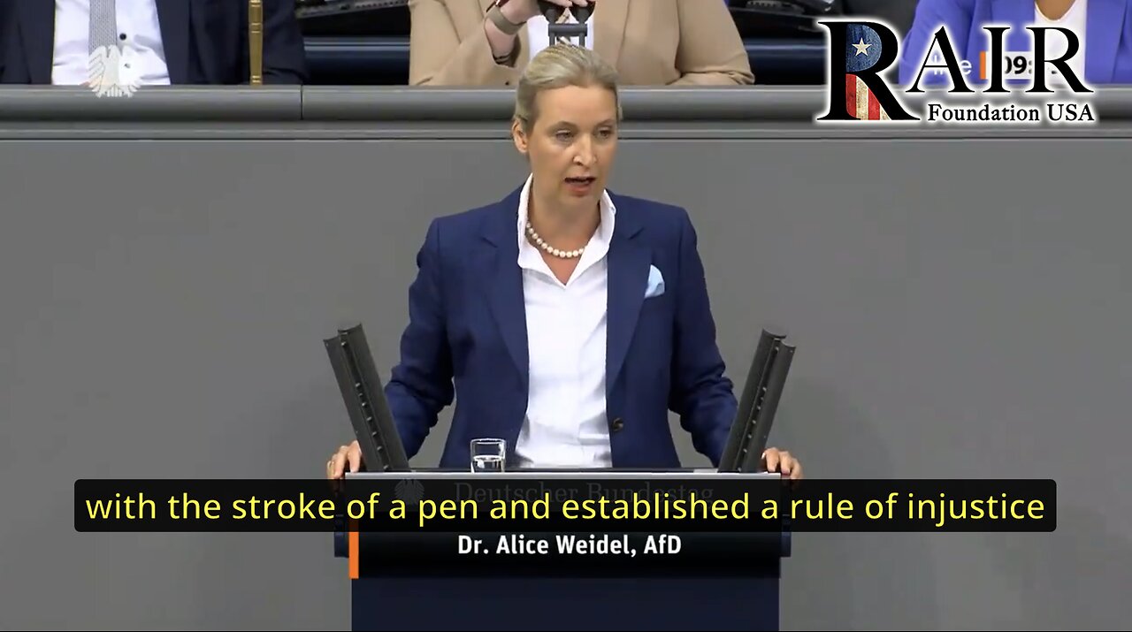 AfD Alice Weidel explains it all