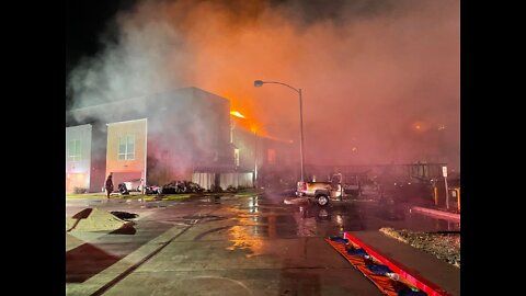 At least 10 buildings burned in historic downtown Las Vegas fire