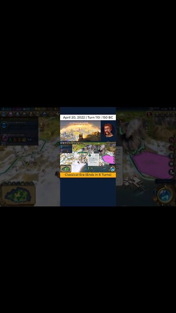 #oneturnadaychallenge #civ6 – Turn 110 - SNOOP DOG! #shorts
